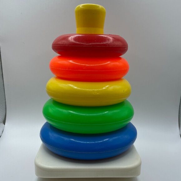 Fisher-Price | Toys | Vintage Fisher Price Toys Rocka Stack With 5 ...